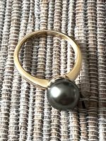 Ring Perle Tahitiperle 585 Gold wie neu Ring ca 17 mm Durchmesser Leipzig - Gohlis-Mitte Vorschau