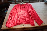 Designer-Bluse.Rot.Seide.Escada.Gr.42 Hessen - Wald-Michelbach Vorschau