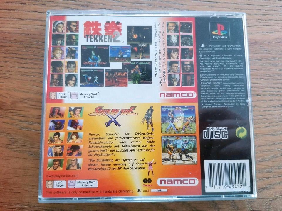 PS1 Tekken2 + Soulblade 2in1 in Garbsen