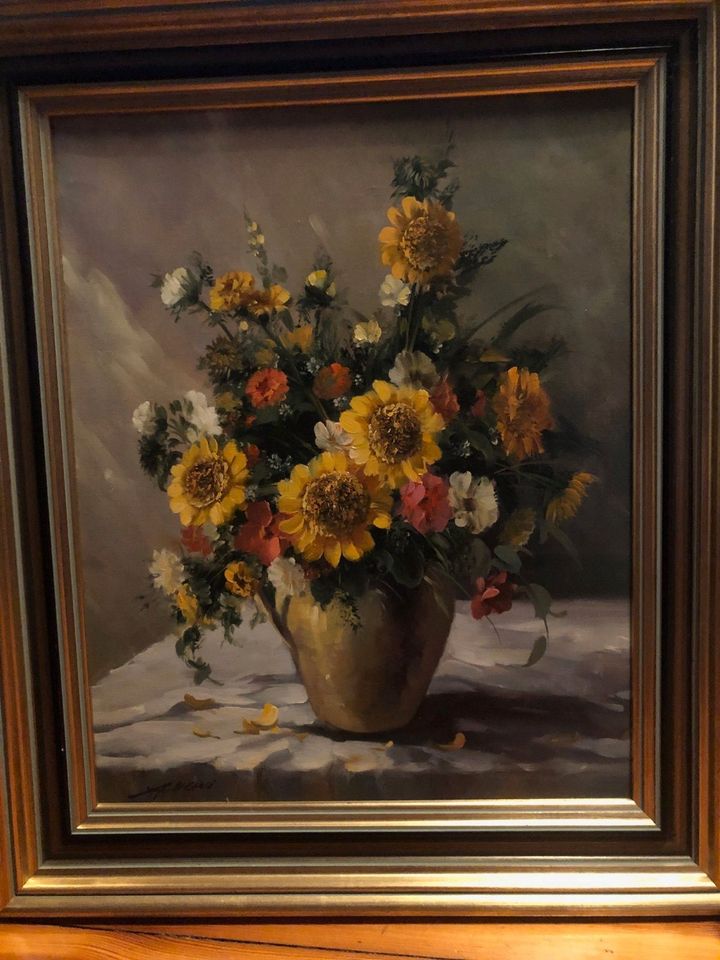 Bild, Öl-Gemälde von Alexander Nervi (1953) Blumen in Vase in Berlin