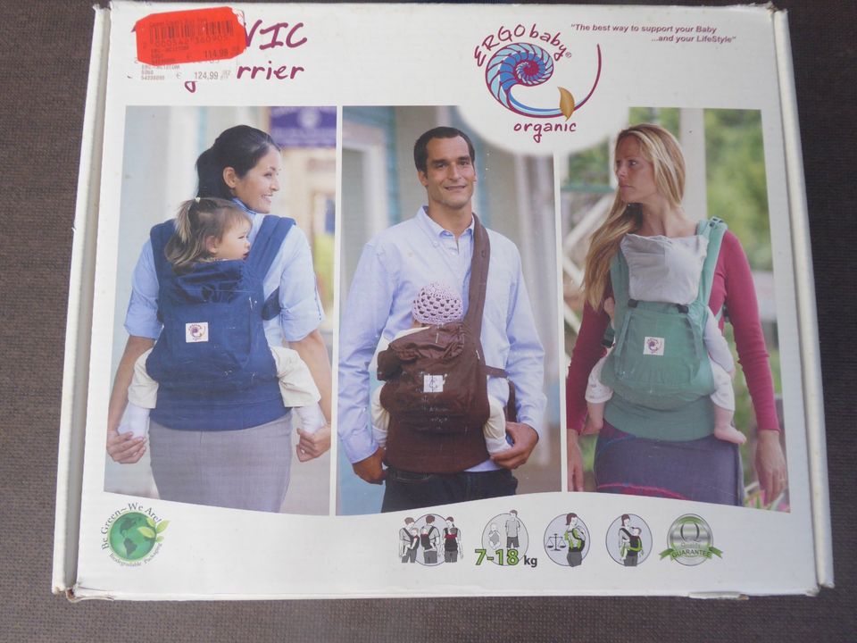 Babytrage, ERGObaby organic, Baby Carrier, dunkelblau in Bad Bellingen