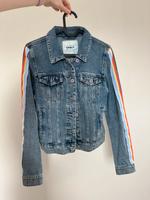 Jeansjacke - Denimjacke - Mit Regenbogenstreifen - XS/S Bayern - Rosenheim Vorschau