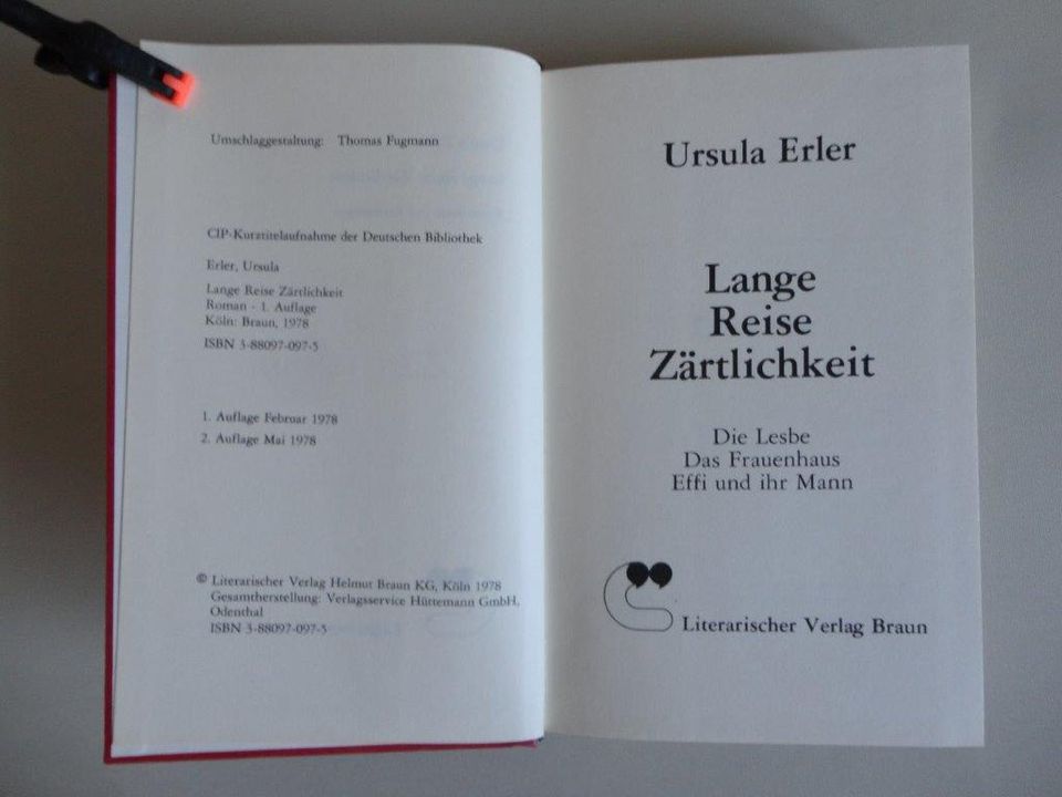 Lange Reise Zärtlichkeit,Ursula Erler,u.a mit Die Lesbe,neuwertig in Duisburg