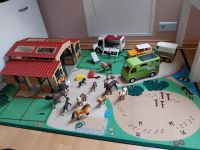 Schleich Reiterhof mit Teppich und 3 Autos Sachsen-Anhalt - Frankleben Vorschau