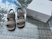 Wie neu Brunello Cucinelli Sandalen mit Monili 37 taupe Niedersachsen - Salzhausen Vorschau