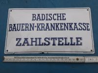 Altes Emaille Schild Badische Bauern Krankenkasse Bayern - Randersacker Vorschau