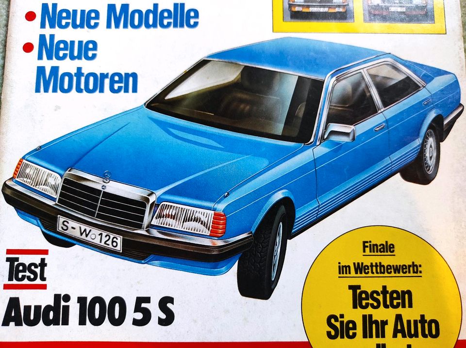 Autozeitung MOT 6/1978 Mercedes W126 Audi 100 5S C2 Renault 4 Ope in Oppach