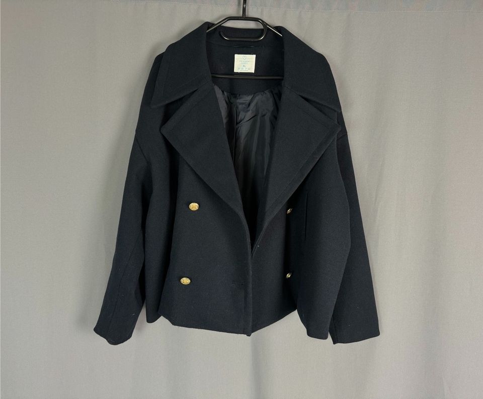 Primark Blazer Marine Blau Peacoat Mantel Doppelreihig XL 42 in Ganderkesee