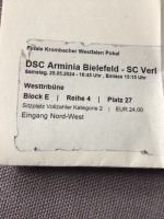 Arminia Bielefeld gegen Verl, Westfalenpokal Endspiel 1 Karte Nordrhein-Westfalen - Bünde Vorschau