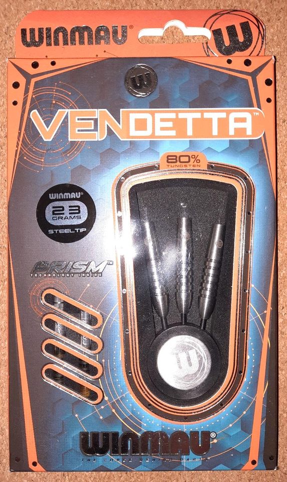 Winmau Vendetta Steel Darts 80% Tungsten 23g in Bonstetten