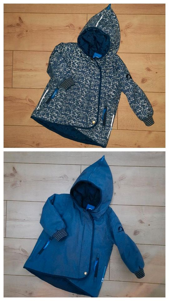 ❄️ Finkid LIKKA ICE Winterjacke Gr.80/90 92 reflektierende Tiere in Rangsdorf