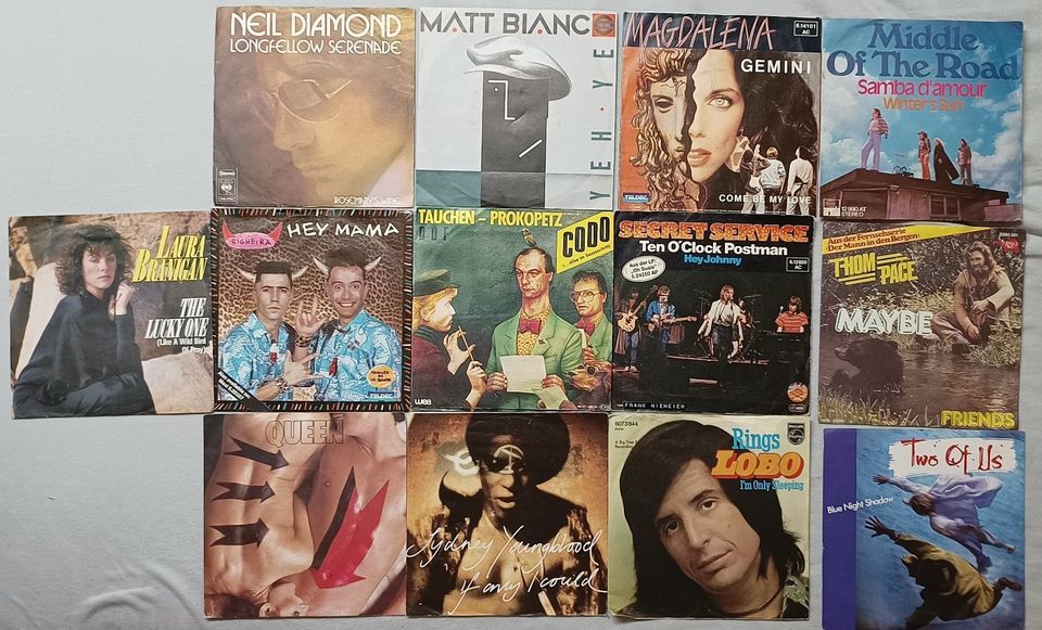 13 Singles, Vinyl, Schallplatte, gemischt, Rock, Pop in Besigheim