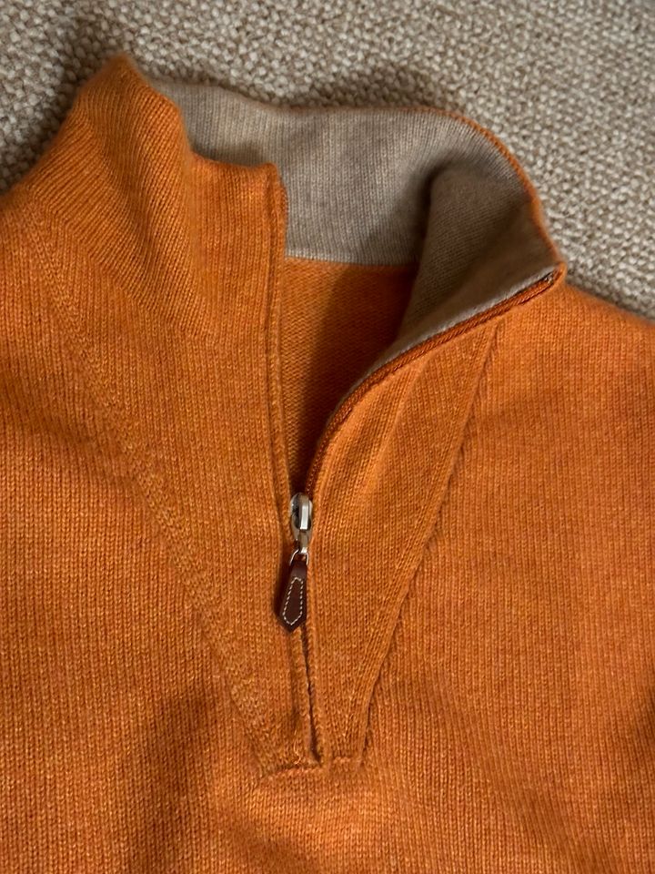 Brunello Cucinelli Pullover Herren ocker 100% Kaschmir Gr. L B77 in München