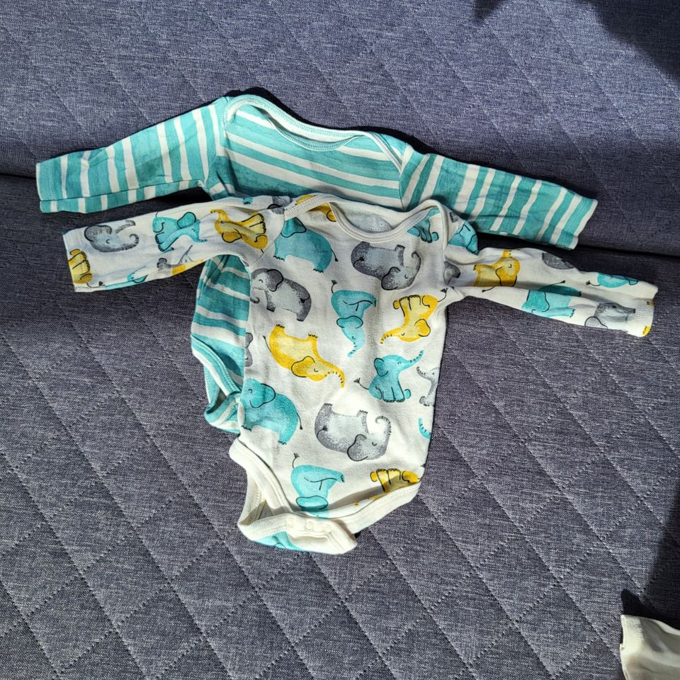 koalababy 4er-Pack Baby Langarm-Bodys,  3-6 M, verschiedene Desig in Homburg