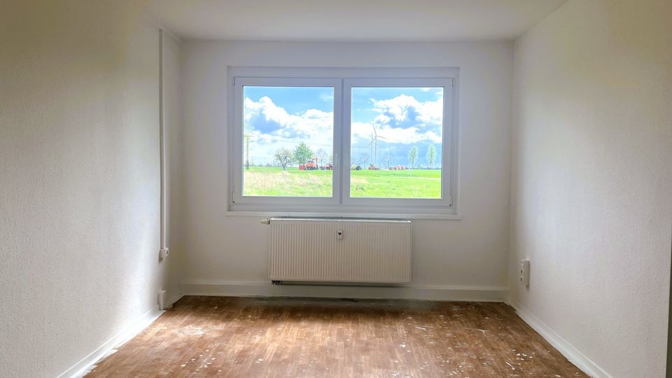 Sanierte 3-Raumwohnung mit Balkon in Löberitz zu vermieten! in Zörbig