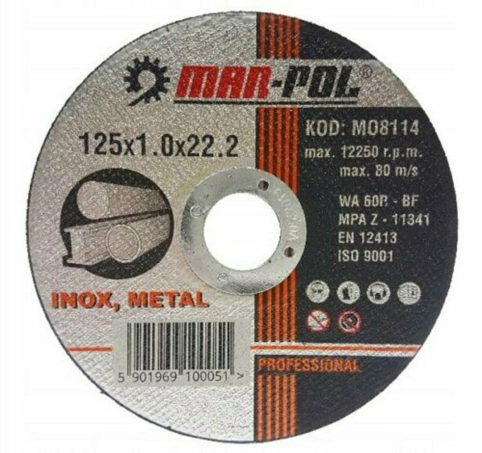 Trennscheiben 125 mm Flexscheiben Edelstahl INOX Metall 50 Stück in Zittau