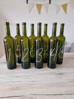 Hochzeits-Deko Flaschen Tischnummern 8 Stück Kiel - Holtenau Vorschau