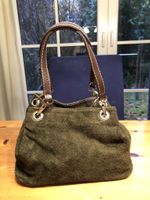 Handtasche Wildleder Tasche mit Henkeln braun neu Wandsbek - Hamburg Bergstedt Vorschau