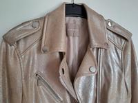 ORSAY Jacke Kunstleder beige gold metallic Gr. 38 Bayern - Haßfurt Vorschau