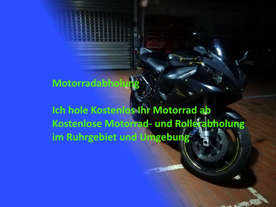 Kostenlose Motorrad und Roller Abholung im Ruhrgebiet in Bochum