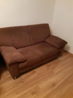 Sofa Couch Zweisitzer braun Wildlederoptik Wohnzimmer Essen - Essen-Südostviertel Vorschau