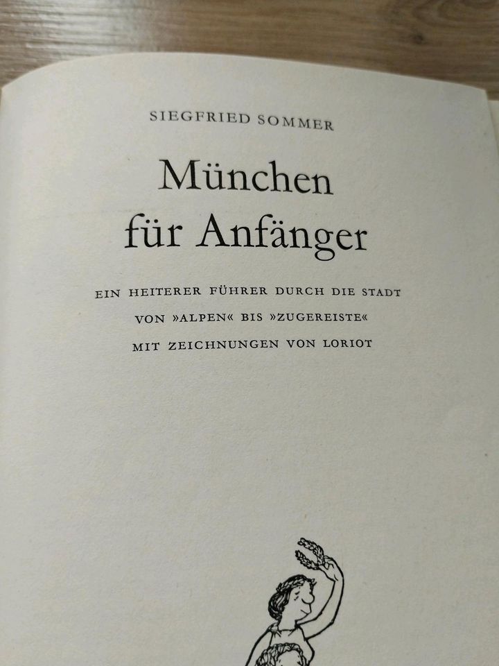 S. Sommer / Loriot "München für Anfänger" Buch 1958 Antiquität in Laufen