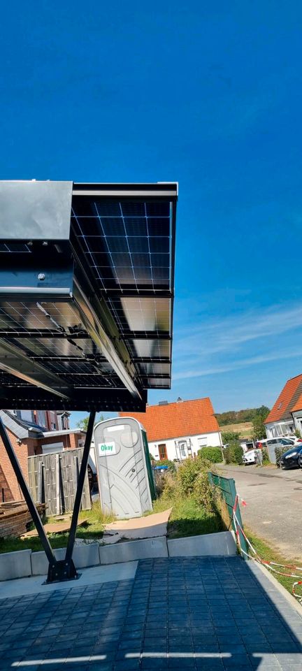 Industrie-PV-Carport Solarmodule erweiterbar 2 Stellplätze 7,2kWp in Rottenburg a.d.Laaber