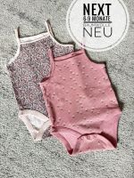 68 Next Baby Body Mädchen ärmellos Baumwolle neu rosa floral somm Nordrhein-Westfalen - Leverkusen Vorschau