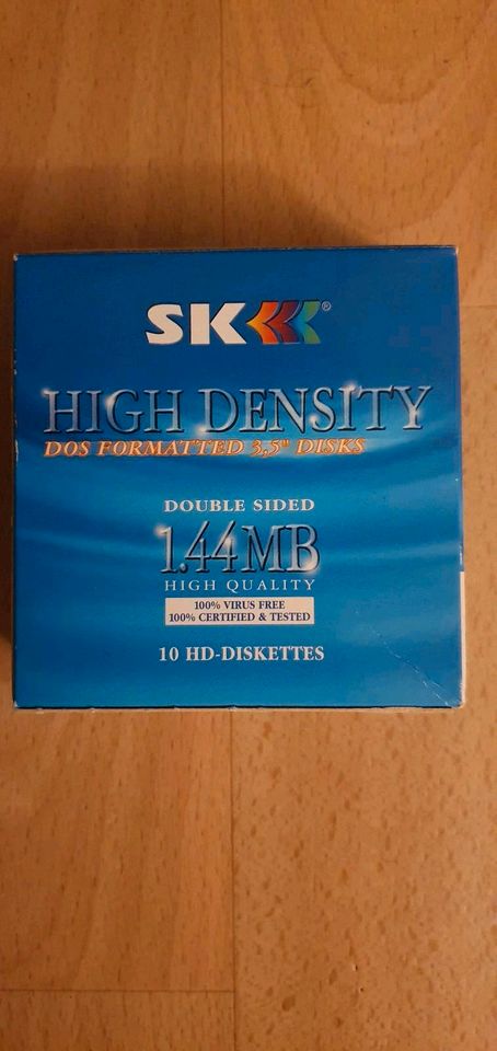 9 SK HD-Disketten 3,5" 1,44MB unbenutzt, wie neu in Heilbronn