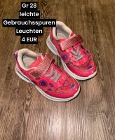 Turnschuhe pink Mädchen Gr 28 blinkend Brandenburg - Zehdenick Vorschau