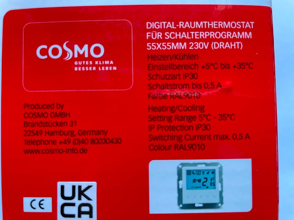 Thermostat 3xCOSMO CRTD 55, 4x CRT, 1x mech in Vellmar