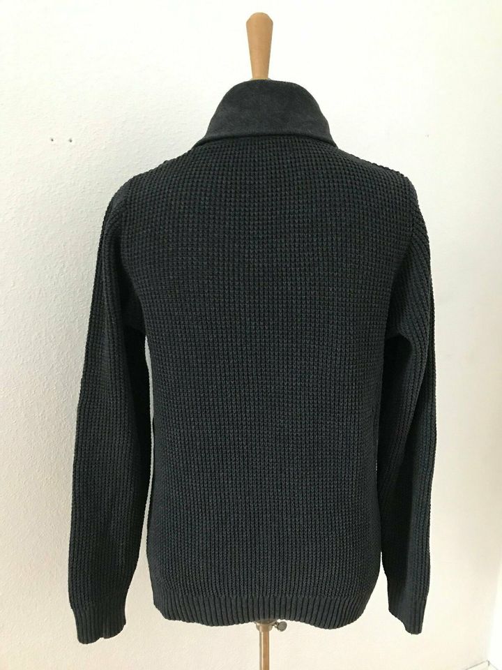 Herren Pulli Pullover Gr. M Anthrazit von Review 100 % Baumwolle in Velbert