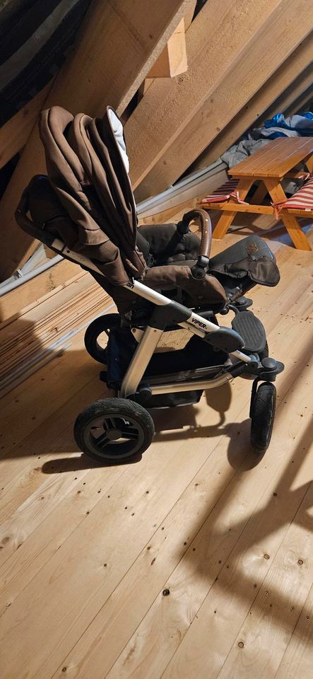 ABC Design Viper 4S Kombi Kinderwagen braun inkl. Maxi Cosi in Bad Gandersheim