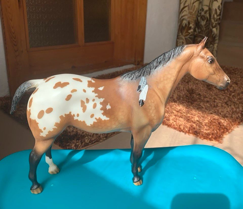 Breyer Tradi Indian Pony Appaloosa in Traitsching