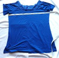 Shirt Schulterfrei mit Spitze Farbe Royalblau Gr XL Kr. Altötting - Winhöring Vorschau
