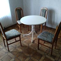 Bistrotisch Tisch Cafetisch Gartentisch d: 90 cm mit 4 Stühlen Hessen - Driedorf Vorschau
