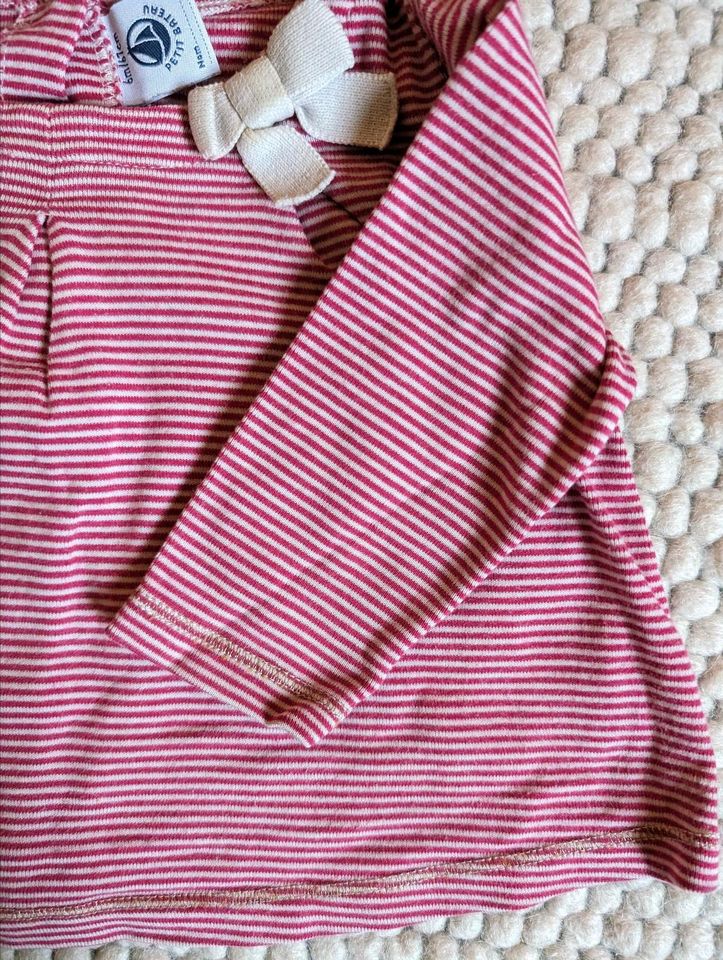 Petit Bateau Tunika Oberteil langarm Shirt Streifen - 6 m 67 cm in Mainz