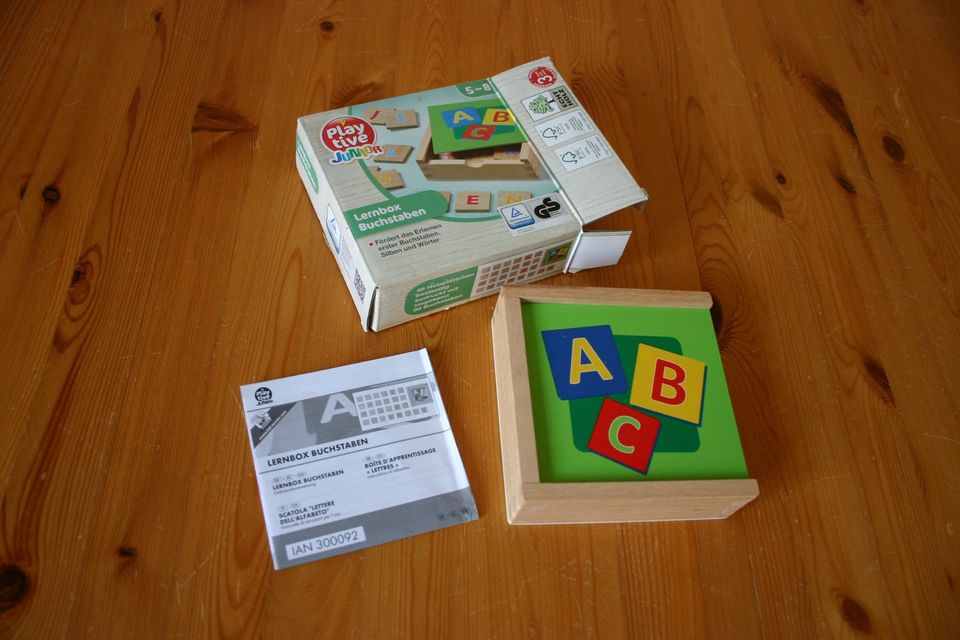 PLAY TIVE® ABC Lernbox Holz Kind Vorschule 1 Klasse Neuwertig in Speyer