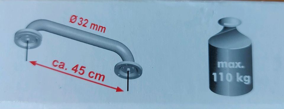 Badewannenhaltegriff von RIDDER aus rostfreiem Edelstahl in Bad Neustadt a.d. Saale