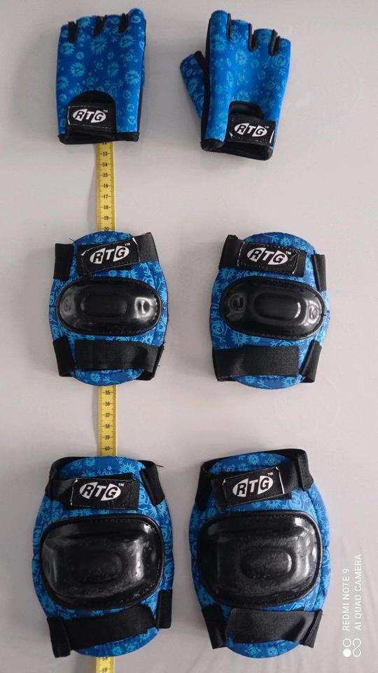 Knieschoner Ellenbogenschoner Kinder Handschoner Handschuhe in Schmelz