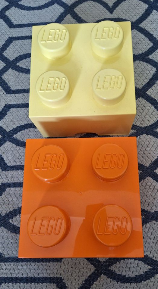 ☆ NEU ☆2 Lego Aufbewahrungsboxen gelb & orange in Butzbach