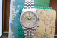 [1334] Rolex Datejust 36 - 16220 Silber Tapestry Box&Papiere 1990 Nordrhein-Westfalen - Tönisvorst Vorschau