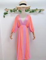 Musselin Kleider Pink Leo Farbig Sommerkleid Lang Duisburg - Rheinhausen Vorschau