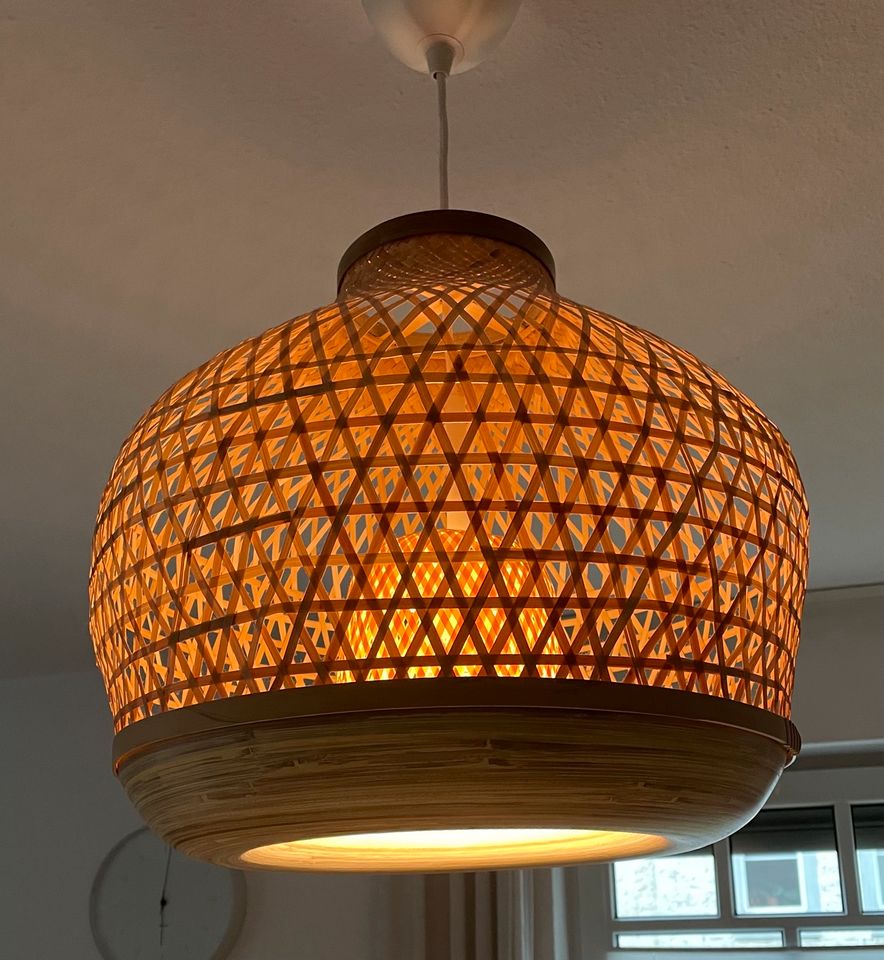 IKEA MISTERHULT Lampe aus Bambus / Handarbeit in Dresden