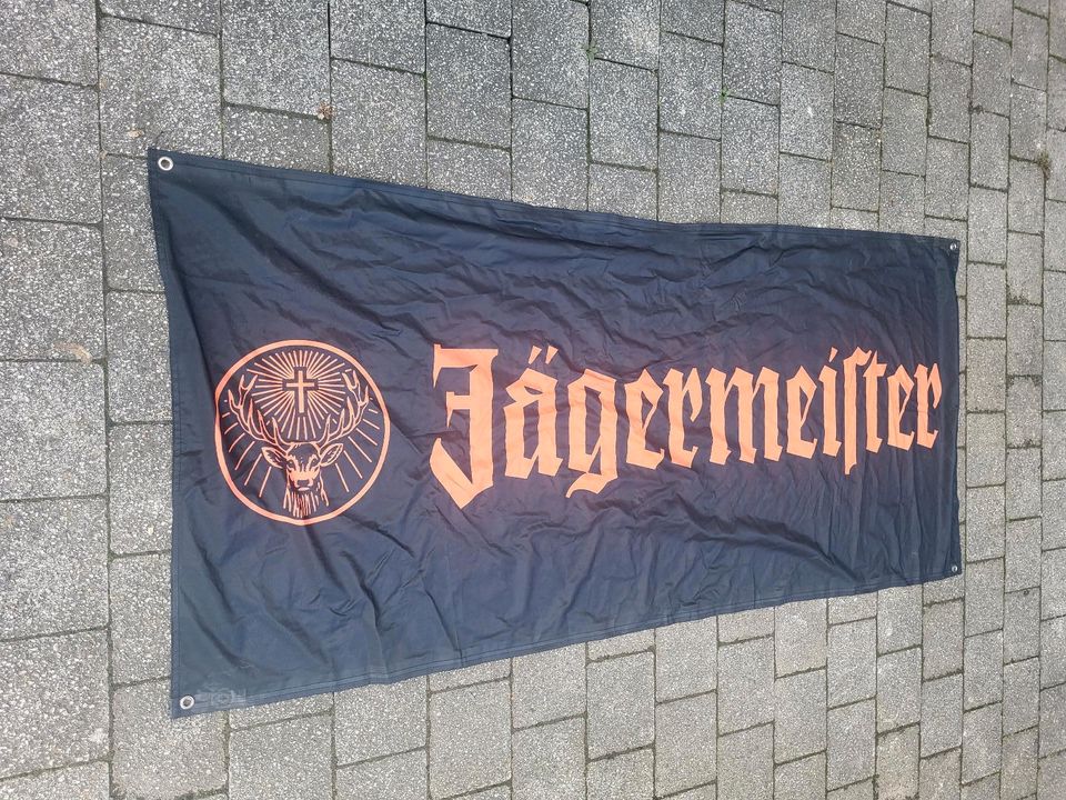 Jägermeister Fahne Flagge Schwarz Orange in Eiterfeld