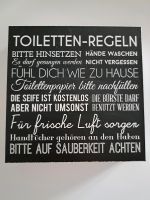 Deko Würfel ● Toiletten Regeln ● schwarz ● GästeWC Nordrhein-Westfalen - Würselen Vorschau
