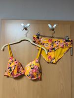 Bikini gelb mit Blumenmuster 80B Rheinland-Pfalz - Miehlen Vorschau