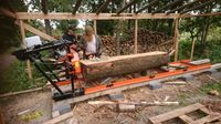 Lohnschnitt mit der Woodmizer LX50, Bretter, Balken, Bohlen Rheinland-Pfalz - Dannenfels Vorschau