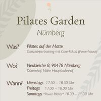 Pilates Kurse in Nürnberg Pilatesstudio im Zentrum Nürnbergs Nürnberg (Mittelfr) - Mitte Vorschau