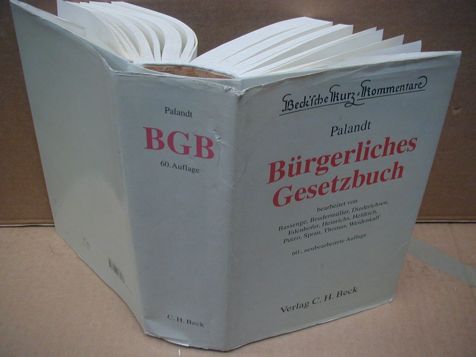 BGB - Palandt - Jura - ältere Ausgabe - für Studium in Leimen